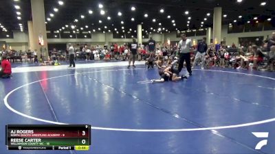 65 lbs Round 7 (8 Team) - AJ Rogers, North Desoto Wrestling Academy vs Reese Carter, Williamson County WC