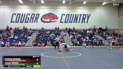 157 lbs Cons. Round 3 - Tucker Bonner, Eastern Oregon University (OR) vs Chase Dennis, Clackamas Community College