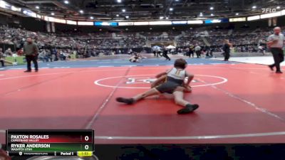 98 lbs Champ. Round 2 - Paxton Rosales, Capistrano Valley vs Ryker Anderson, Wasatch Utah