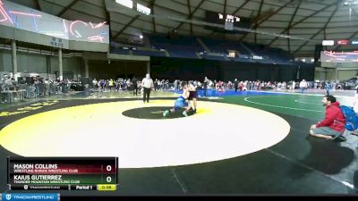 165 lbs Semifinal - Kaius Gutierrez, Thunder Mountain Wrestling Club vs Mason Collins, Wrestling Rhinos Wrestling Club