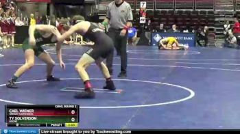 3 lbs Cons. Round 2 - Cael Wiener, Ankeny Centennial vs Ty Solverson, Boone