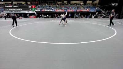 133 lbs Cons. Round 2 - 11 Braden Carson, Eastern Oregon vs Leland Camp, Reinhardt