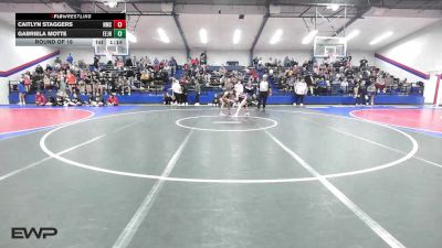 110 lbs Round Of 16 - Caitlyn Staggers, Newman Middle vs Gabriela Motte, Edison Eagles Jr. High