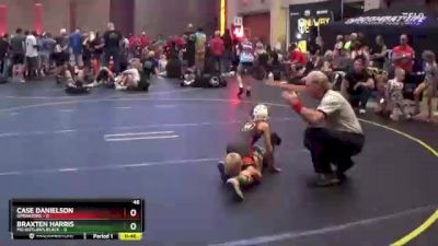 46 lbs Semis & 1st Wrestleback (8 Team) - Braxten Harris, MO Outlaws Black vs Case Danielson, Operators