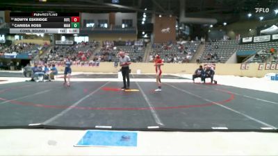 120 lbs Cons. Round 1 - Rowyn Eskridge, Butler vs Carissa Ross, North Hardin