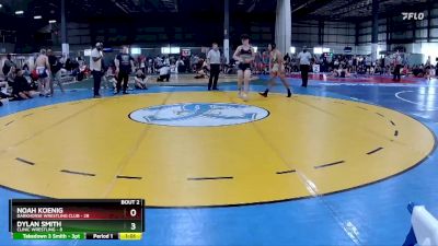 157 lbs Round 2 (3 Team) - Noah Koenig, DARKHORSE WRESTLING CLUB vs Dylan Smith, CLINIC WRESTLING