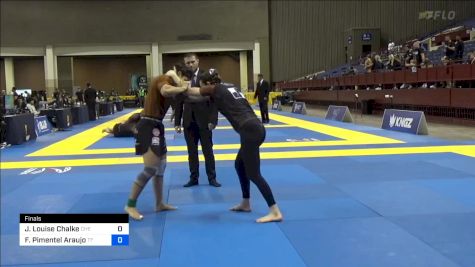 Jillian Louise Chalke vs Fernanda Pimentel Araujo 2024 Pan IBJJF Jiu-Jitsu No-Gi Championship