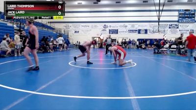 190 lbs Quarterfinal - Laird Thompson, Grove vs Jack Laird, Pawnee