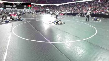 Girls 165 lbs Quarterfinal - Kimura Hutter, Adams-Friendship-Girls vs Isabella Giza, McDonell Cath./Elk Mound-Girls
