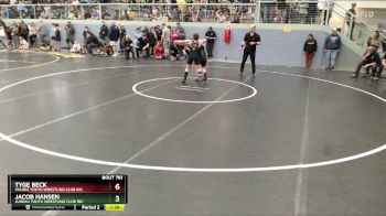 108 lbs Cons. Round 1 - Tyge Beck, Valdez Youth Wrestling Club Inc. vs Jacob Hansen, Juneau Youth Wrestling Club Inc.