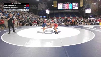 157 lbs Cons. Sub-rd Of 64 - Lane Gudenkauf, IA vs Brayden Linsmeier, MN