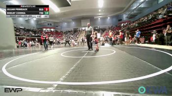 46 lbs Consi Of 16 #2 - Anna Silkey, Hilldale Youth Wrestling Club vs Remmington Lewis, Catoosa Youth Wrestling