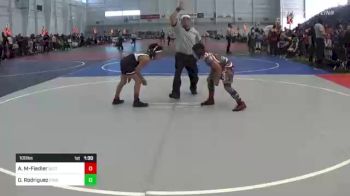 100 lbs Quarterfinal - Armani Moore-Fiedler, Duran Elite vs Omari Rodriguez, Pride WC