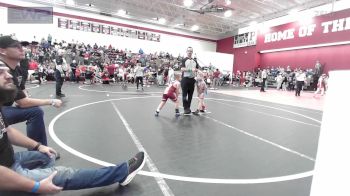 60 lbs Rr Rnd 2 - Jaxon Vick, Ponca City Wildcat Wrestling vs Marshall McGuire, Perry Wrestling Academy