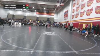 150 lbs Semifinal - Brody Bauman, Perrysburg vs Carlo Contino, Buchanan