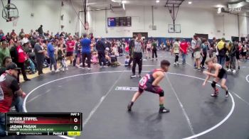 90 lbs Semifinal - Jadan Pagan, Mighty Warriors Wrestling Acad vs Ryder Stiffel, No Worries