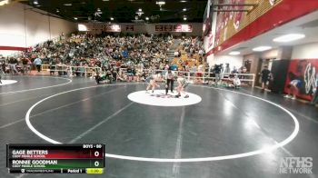 80 lbs Cons. Round 3 - Ronnie Goodman, Cody Middle School vs Gage Betters, Cody Middle School
