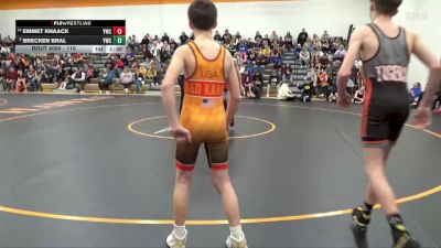 110 lbs Semifinal - Emmet Knaack, Yilek Wrestling Club vs Brecken Bral, Yilek Wrestling Club