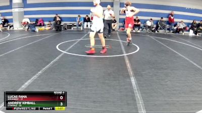 140 lbs Round 4 (8 Team) - Andrew Kimball, CTWHALE vs Lucas Fama, Doughboy