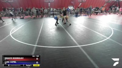 100 lbs Cons. Round 2 - Ignacio Rodriguez, IL vs Luke Hamel, WI