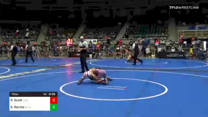 75 Lbs Semifinal - Rain Scott, Unattached Vs Sky Ramos, Sunkist Kids 