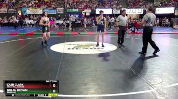 AA - 113 lbs Quarterfinal - Cash Clark, Great Falls / MSDB vs Nolan Brown, Belgrade