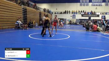 138 lbs Quarterfinal - Logan Lambert, South Rowan HS vs Will Berkowitz, C2x