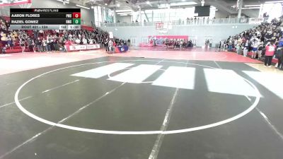 134 lbs Quarterfinal - Aaron Flores, Parkland Middle vs Raziel Gomez, Riverside Middle