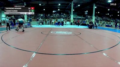 215 lbs Quarterfinal - Jaden Flores, Virgin Valley vs Raymond Bowser, Elko
