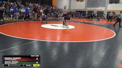 125-126 lbs Round 2 - Rayna Wacha, Benton Community vs Savana Sharkey, Western Dubuque