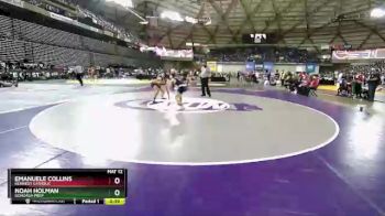 4A 160 lbs Cons. Round 3 - Noah Holman, Gonzaga Prep vs Emanuele Collins, Kennedy Catholic