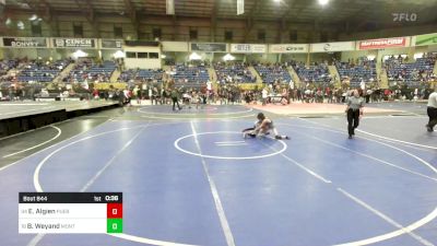 75 lbs Consi Of 16 #1 - Elijah Algien, Pueblo Academy Of Arts vs Bridger Weyand, Montezuma Cortez