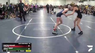 92 lbs Champ. Round 1 - Mattie Mckart, Dundee WC vs Molly Root, Holt WC