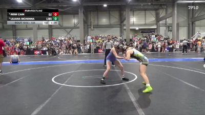 125 lbs Champ. Round 1 - Remi Cain, Clearwater vs Liliana McKenna, Larned Jr Indian Wrestling Club