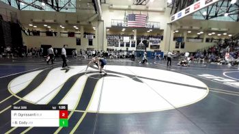152 lbs Quarterfinal - Paul Ognissanti, Blair Academy vs Brandon Cody, Jesuit High School - Tampa
