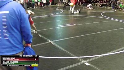 130 lbs Cons. Round 5 - Mikael Hays, MWC Wrestling Academy vs Blake Wassom, Republic County
