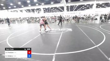 155 lbs Semifinal - Annette Preston, Live Training vs Keira Gilders, Threshold WC