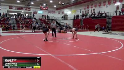 130 lbs Cons. Round 3 - Grace Bray, Fulton (H.S.) vs Quinn Price, Iowa City, City High