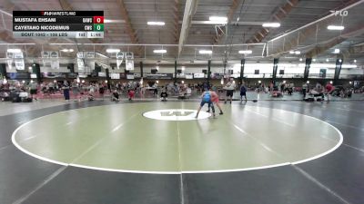 106 lbs Semifinal - Mustafa Ehsani, Brooke Area Wrestling Club vs Cayetano Nicodemus, Capital Wrestling Club