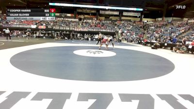 150 lbs Quarterfinal - Julian Glover, Salina-Central HS vs Cooper Harris, Hutchinson HS