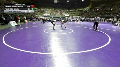 167 lbs Quarterfinal - Brody Preisendorf, Redwood vs Jackson Naven, Frontier