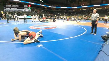 132 Class 2 lbs Cons. Round 2 - Lucas Asinger, Herculaneum vs Tanner Affolter, Odessa