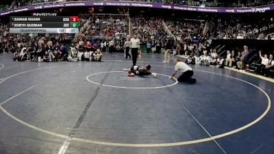 107 lbs Quarterfinal - Zainab Hijawi, South Central High School vs Zoeth Guzman, Jack Britt