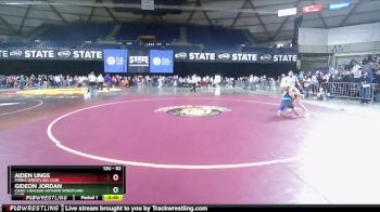 92 lbs Quarterfinal - Gideon Jordan, CNWC Concede Nothing Wrestling Club vs Aiden Ungs, Forks Wrestling Club