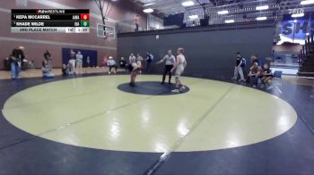 113 lbs 3rd Place Match - Shade Wilde, Idaho vs Kepa McCarrel, All In Wrestling Academy