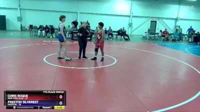 187 lbs Placement Matches (8 Team) - Chris Roque, New York Blue vs Preston Silverest, Missouri