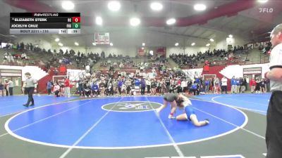 110 lbs Cons. Round 3 - Elizabeth Sterk, Rensselaer Central vs Jocelyn Cruz, Frankfort High School