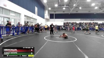 53 lbs Round 3 - Arrow Ballon, Savage House Wrestling vs Kainoa Gacuma, Hawkeye