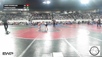 113 lbs Consi Of 32 #2 - Creed Sotherland, Plainview JH vs Thomas Slaugh, Chickasha Wrestling