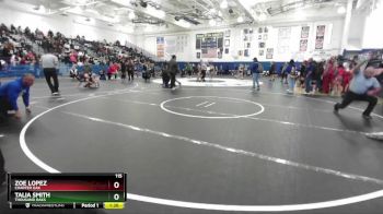 115 lbs Quarterfinal - Talia Smith, Thousand Oaks vs Zoe Lopez, Charter Oak